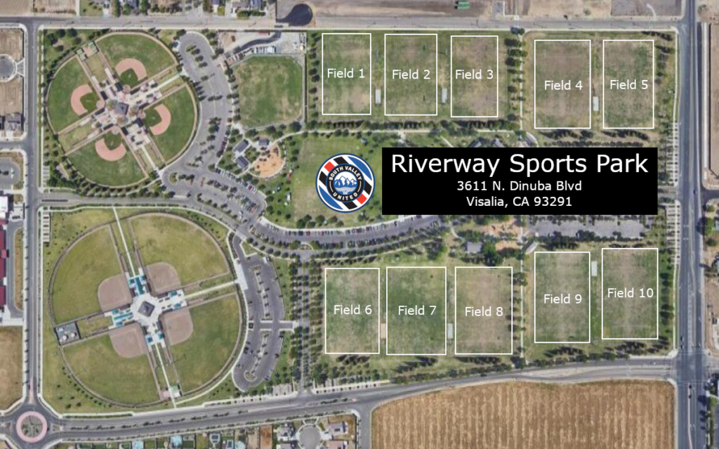 Field Locations South Valley United Soccer Club